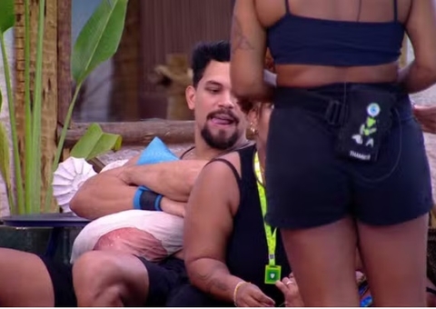 Aline e Vinicius trocam alfinetadas antes do Sincerão no BBB25