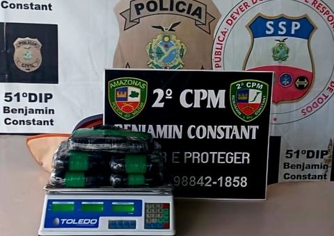 Polícia apreende 13 kg de drogas em ações distintas em Benjamin Constant