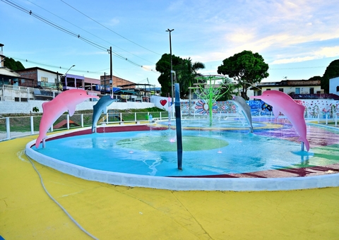 Praça molhada na lagoa da Compensa será entregue nesta quarta