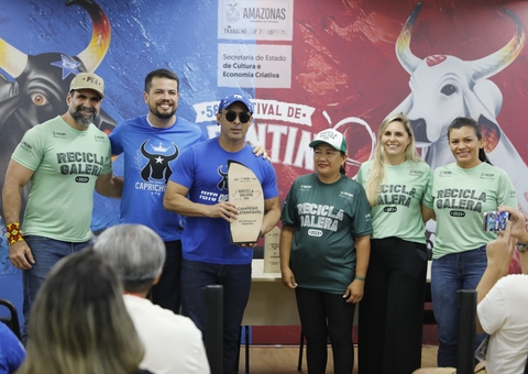 Caprichoso é Campeão Sustentável com 706,9 kg de resíduos reciclados