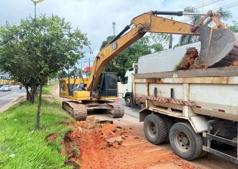 Avenida do Turismo passa por obras de alargamento e recapeamento