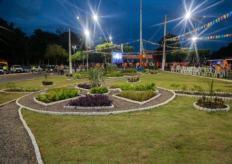 Rotatória do Musa é inaugurada com espaço para zumba e academia ao ar livre