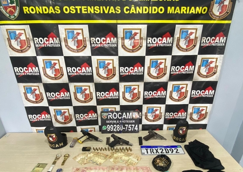 Polícia apreende três armas e carro usado em roubos no Nova Cidade