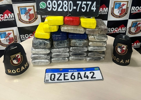 Suspeito de roubo é preso com 26 tabletes de drogas em carro no Colônia Terra Nova