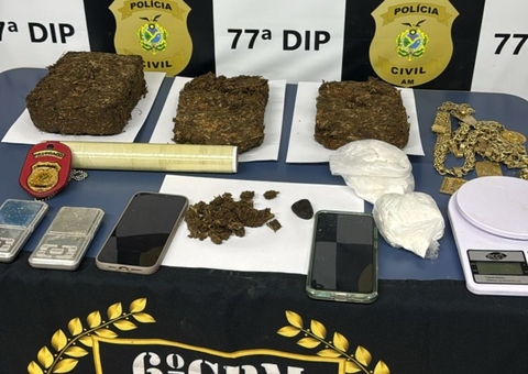Dupla é presa com mais de 2 kg de drogas em Novo Airão