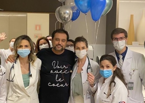 11 kg mais magro, Geraldo Luís tem alta após 22 dias internado com covid 