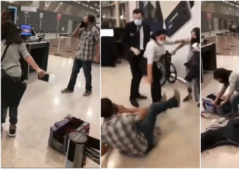 Coelho é impedido de embarcar  em avião e gera briga em aeroporto; veja vídeo