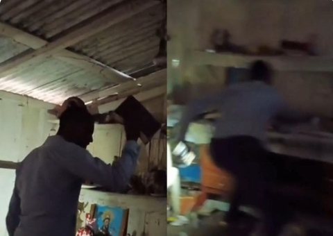 Pastor invade centro de Umbanda e destrói objetos sagrados; vídeo