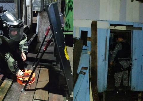 Dupla é presa com explosivos e armas em casa em Manaus
