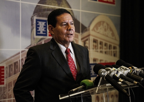 Vice-presidente Hamilton Mourão estará em Manaus nesta quinta-feira