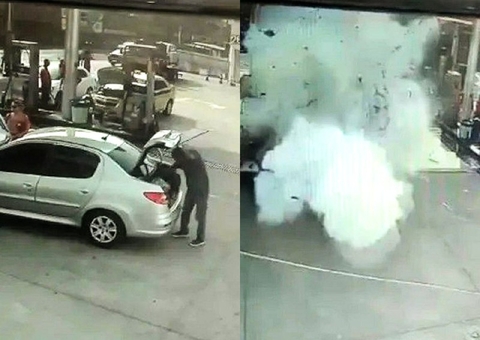 Morre idoso que ficou em estado grave após explosão de carro em posto de combustíveis