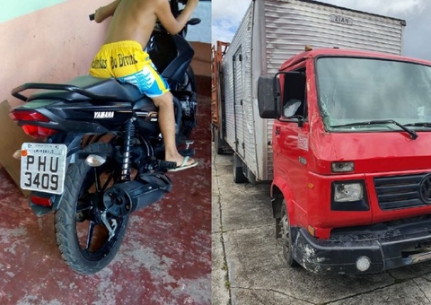 Dupla rouba motocicleta durante fuga após furto de caminhão em Manaus
