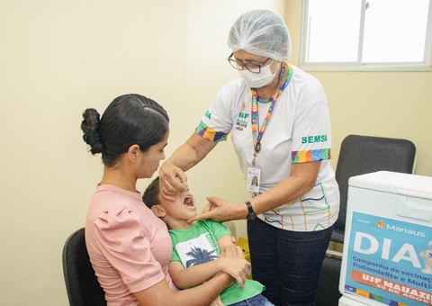 Poliomielite: com 25% das crianças não vacinadas em Manaus, Semsa alerta sobre reintrodução da doença