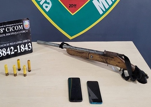 Trio que tocava o terror com arma caseira é preso após disparos em rua de Manaus