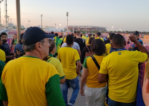 Amazonenses chegam ao Estádio para acompanhar Brasil e Suíça