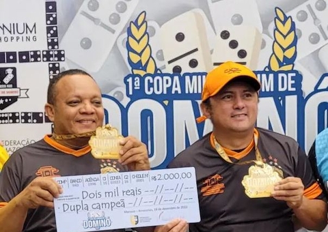 Copa de dominó entrega premiação em Manaus