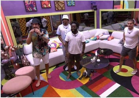 Brothers assistem ao desfile das escolas de samba do Rio de Janeiro