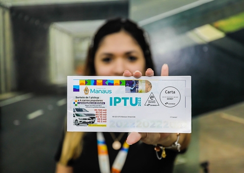 Sexta parcela do IPTU vence hoje em Manaus