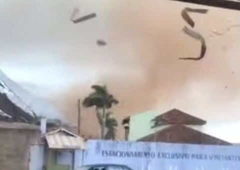 Tornado em Rondônia causa destruição e medo em moradores; Veja vídeo