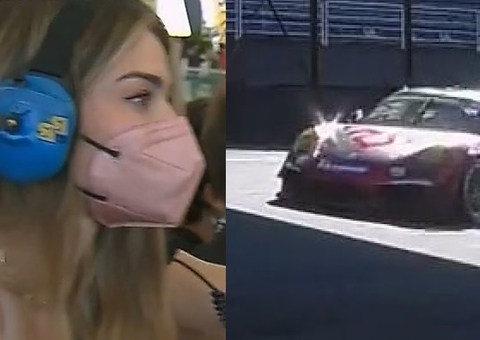 Caio Castro vence corrida da Porsche XP Private Cup e Grazi ‘pira’ na torcida