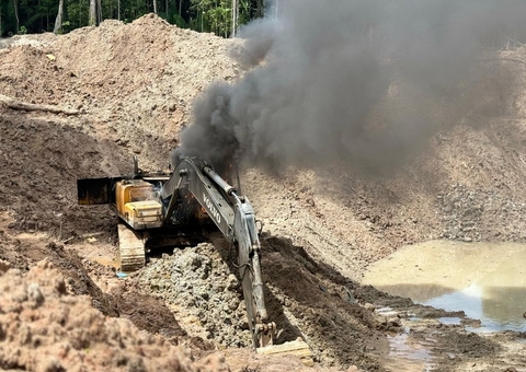 PF divulga balanço de operação contra garimpo em área de conservação no Amazonas