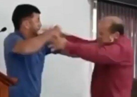 Vídeo: Vereadores trocam socos após discussão no Mato Grosso 