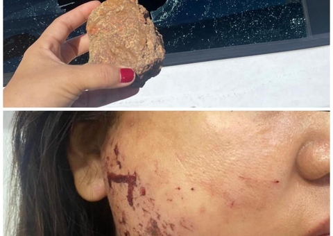 Criminosos atacam motoristas a pedradas no Rapidão