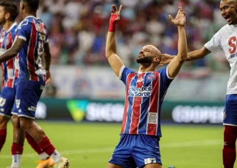 Bahia vence Bragantino por 1 a 0 e segue na vice-liderança do Brasileirão