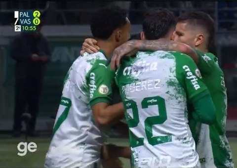 Vasco perde de 2 a 0 para o Palmeiras no Brasileirão
