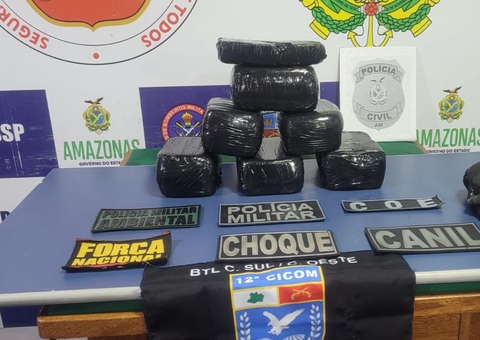 Drogas avaliadas em R$ 700 mil são apreendidas em barco em Coari