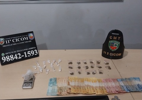 Homem é preso ao vender drogas em laje de casa no Coroado