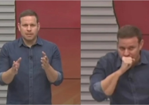 Repórter da Globo se engasga ao vivo; vídeo