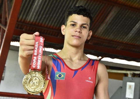 Atleta amazonense de luta olímpica vai em busca de classificação na Seletiva Gymnasiade U15 