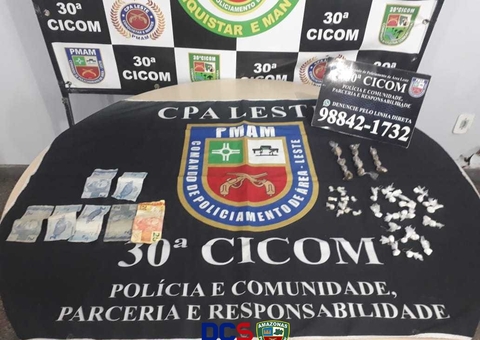 Jovem é preso com 'mix' de drogas em Manaus