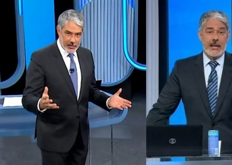 William Bonner abre latinha ao vivo e se explica após virar meme em 2022