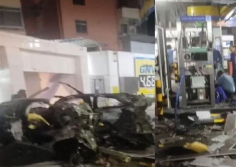 Vídeo: Explosão em posto de gasolina deixa um morto e um ferido no RJ