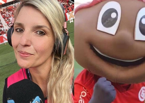 Jornalista diz que foi beijada à força e acusa mascote do Internacional de assédio