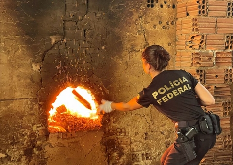 Polícia Federal destrói mais de 100 kg de cocaína no Amazonas