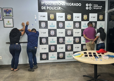 Grupo é preso em bar após roubar celulares durante assalto a ônibus em Manaus