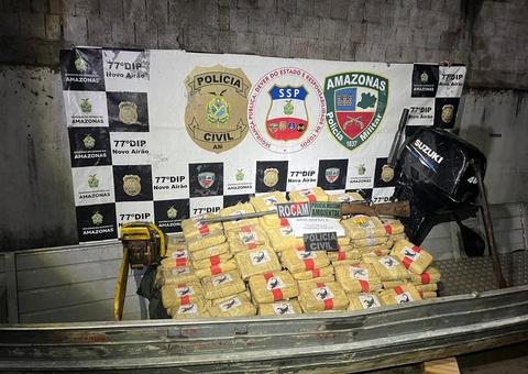 Dois homens são presos com 260 kg de drogas nas proximidades de Novo Airão