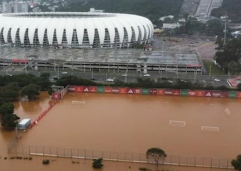 CT do Inter alaga após chuvas em Porto Alegre