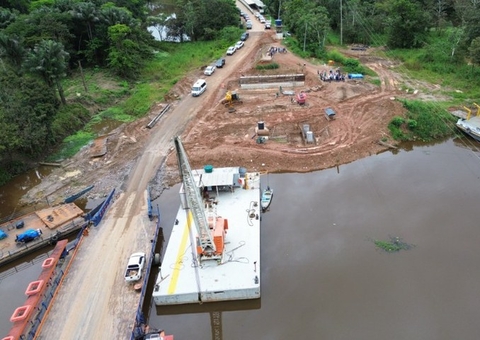 DNIT inspeciona reconstrução das pontes na BR-319 após desabamento