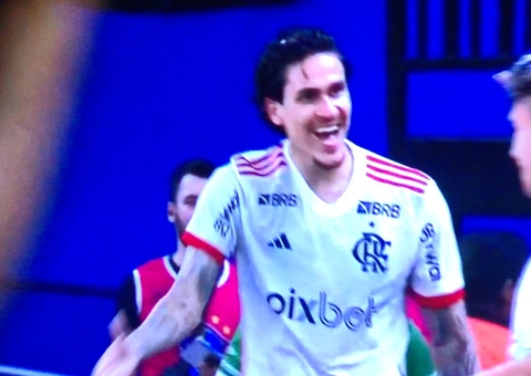 No fim do 2° tempo, Pedro abre o placar para o Flamengo contra o Amazonas