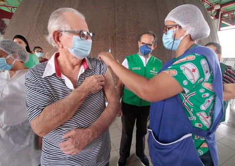 Covid: Cerca de 35,7% das pessoas de 60 a 64 anos serão vacinadas em Manaus