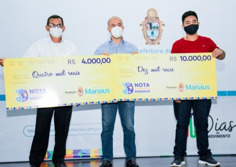 Confira nomes de ganhadores da Nota Premiada Manaus