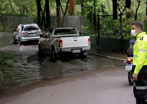  Alça de retorno do parque do Bilhares deve ser interditada devido a cheia