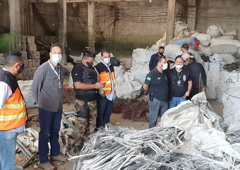 Operação apreende 1 tonelada de cobre supostamente furtado em Manaus