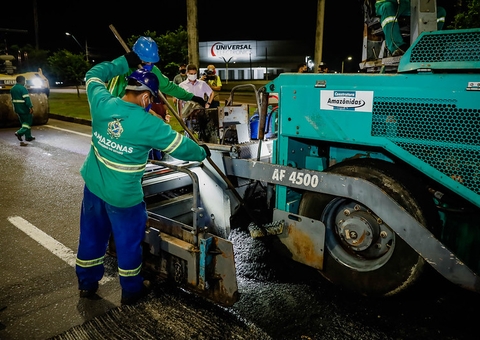 Torquato Tapajós passa por obras a noite para não causar transtorno no trânsito