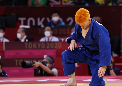 Thiego Marques é eliminado após sofrer ippon nas oitavas de final do judô