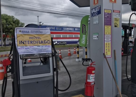 Postos de combustíveis irregulares são interditados após decisão judicial em Manaus